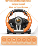 Volant de Course Avec 2 Pédalie (Automatique) Pour PC, PS3, PS4, PS5, Switch, Xbox One et Series S & X - 12 MOIS DE GARANTIE