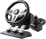 Volant de Course Avec 3 Pédalie (Manuelle) Pour PC, PS3, PS4, PS5, Switch, Xbox One et Series S & X - 12 MOIS DE GARANTIE