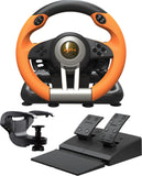 Volant de Course Avec 2 Pédalie (Automatique) Pour PC, PS3, PS4, PS5, Switch, Xbox One et Series S & X - 12 MOIS DE GARANTIE