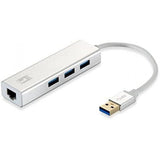 ADAPTATEUR USB 3 PORTS + RJ45 - 12 Mois de Garantie