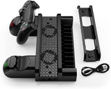 SUPPORT DE REFROIDISSEMENT PS4, ET CHARGEUR 2 MANETTES - 12 MOIS DE GARANTIE