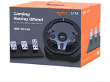 Volant de Course Avec 3 Pédalie (Manuelle) Pour PC, PS3, PS4, PS5, Switch, Xbox One et Series S & X - 12 MOIS DE GARANTIE