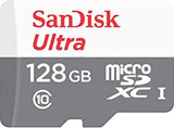 Carte Mémoire micro SDXC SanDisk Ultra - 128GB - 12 mois de Garantie