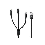 Cable Universelle 3 en 1 - Noir - 12 Mois De Garantie
